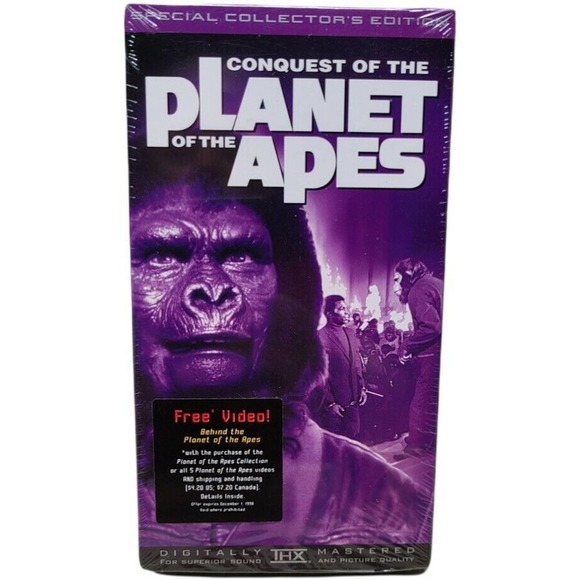 Conquest Of The Planet Of The Apes Special Edition VHS New Rare Sealed - Picture 1 of 5